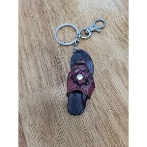 Small Lether Flip Flop Key Chain